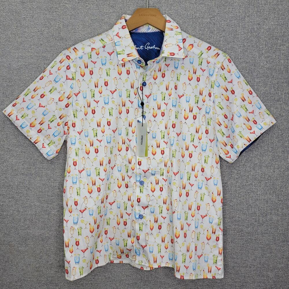ROBERT GRAHAM CLASSIC FIT STRETCH SHIRT, SIZE S, NWT